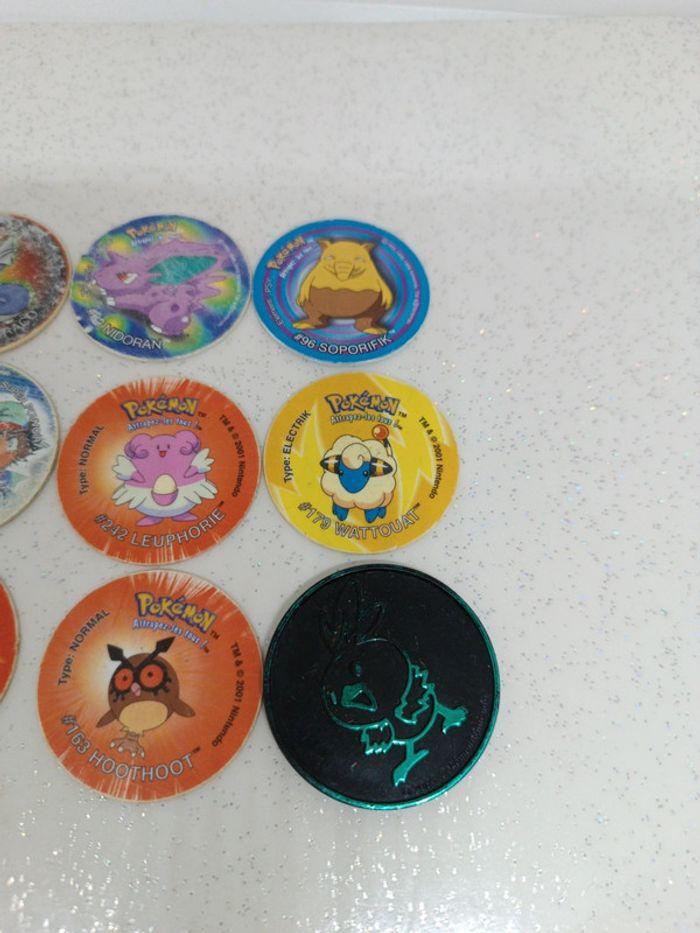 Pog pokémon Taz 50 51 tazo 66 2 80 36 13 83 67 caps Sacha minidrago leuphorie Salamèche soporifik - photo numéro 5