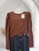 T-shirt manches longues marron - Bonobo