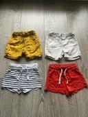 Lot 4 shorts 18 mois garçon