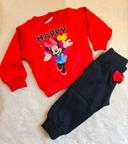 Haut manches longues et Pantalon Minnie rouge et bleu marine/Ac criaçoes-6mois