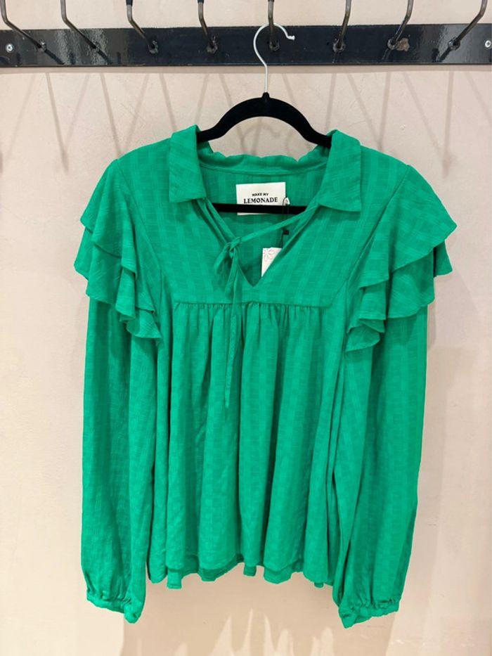 Blouse Make My Lemonade Emma Super Green Taille 44 - photo numéro 1