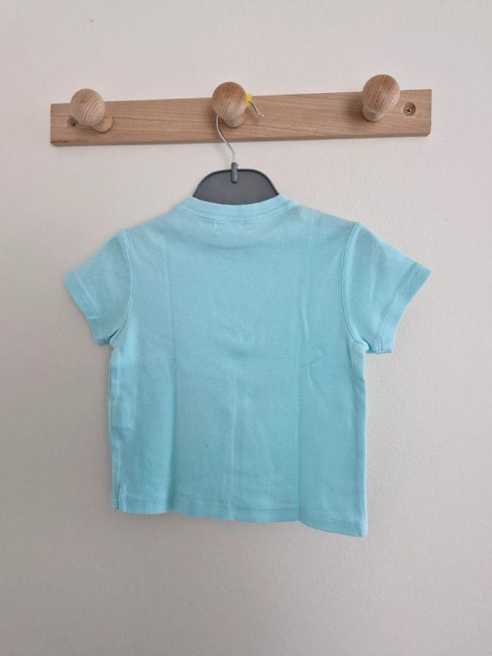 T-shirt à manches courtes bébé garçon Bleu clair uni 18 mois Tex Baby - photo numéro 4