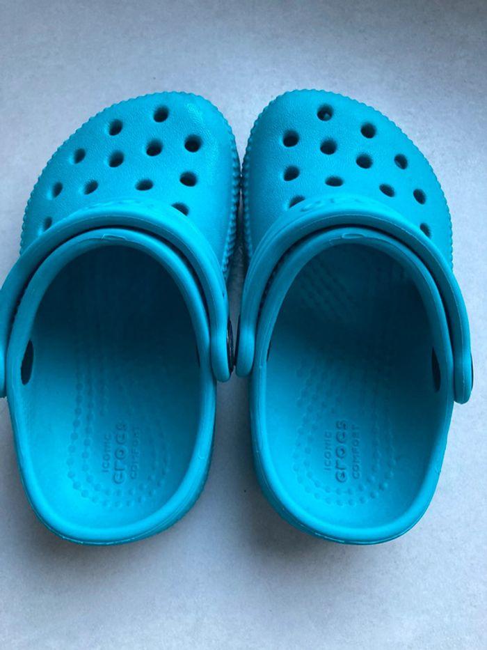 Crocs 20-21 turquoise - photo numéro 2