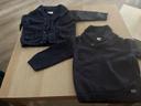 Lot un pull et un Gilet bébé garçon 9 mois bleu marine