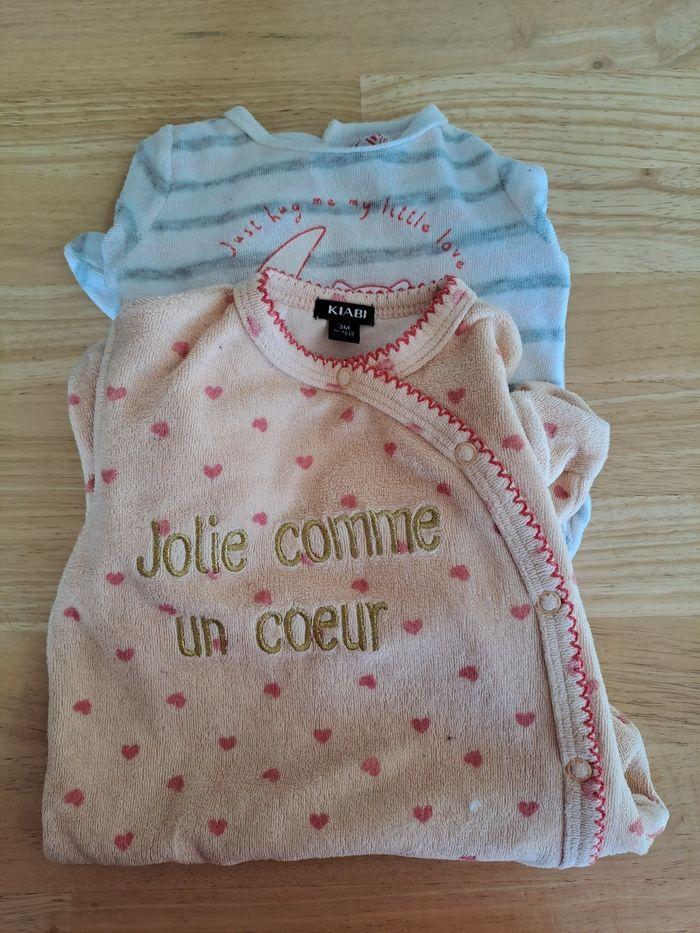 Lot pyjamas bébé 1 mois - photo numéro 3