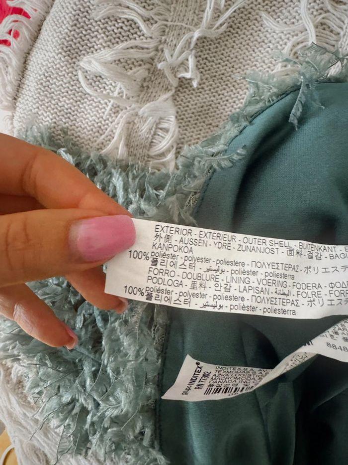 Jupe courte Zara texturée en poils longs, TBE, taille S - photo numéro 6