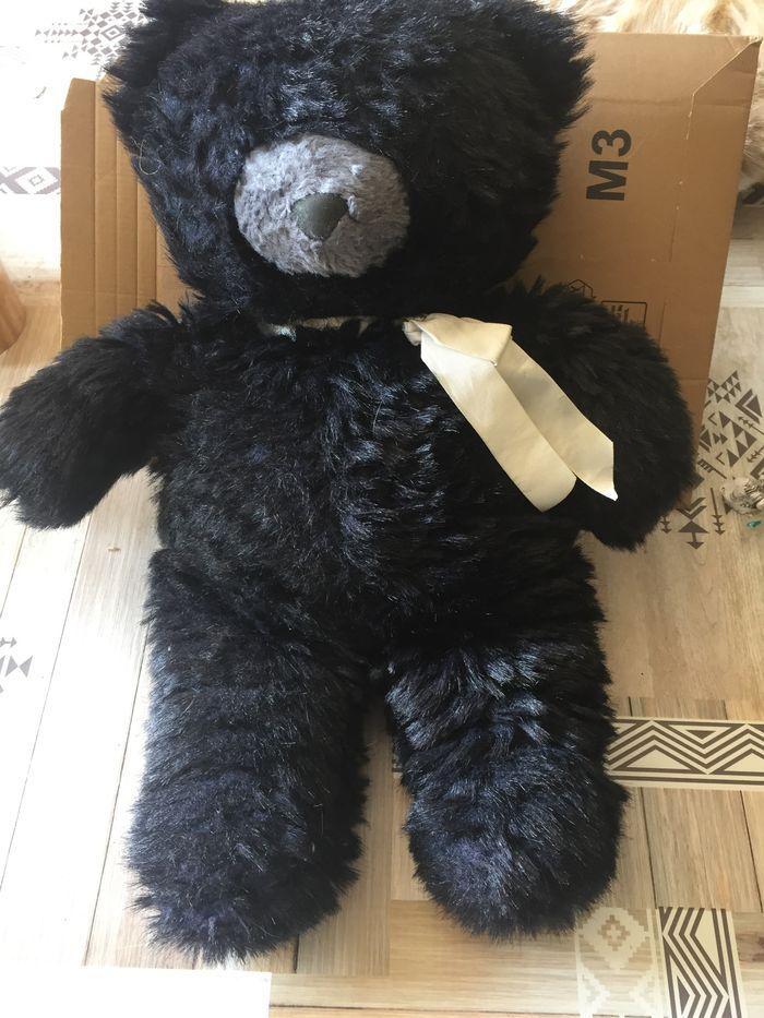 Ours peluche noir très bon état - photo numéro 2