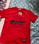 T-shirt Marshall enfant rouge et noir neuf