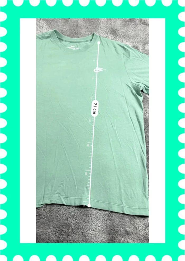 👕 T-shirt Nike logo brodé Turquoise Taille L 👕 - photo numéro 3