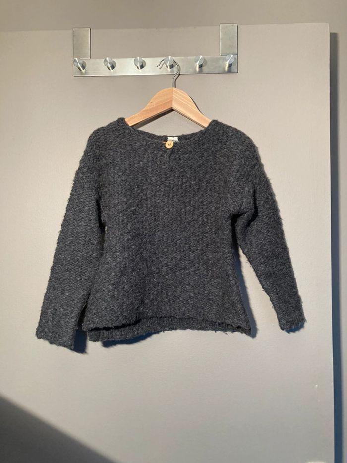 Bonton pull gris foncé 8 ans - photo numéro 1