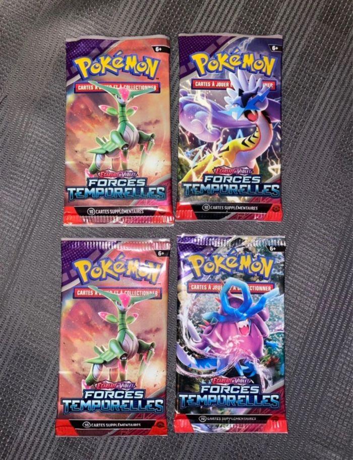 Lot 4 booster Pokémon force temporelle - photo numéro 2