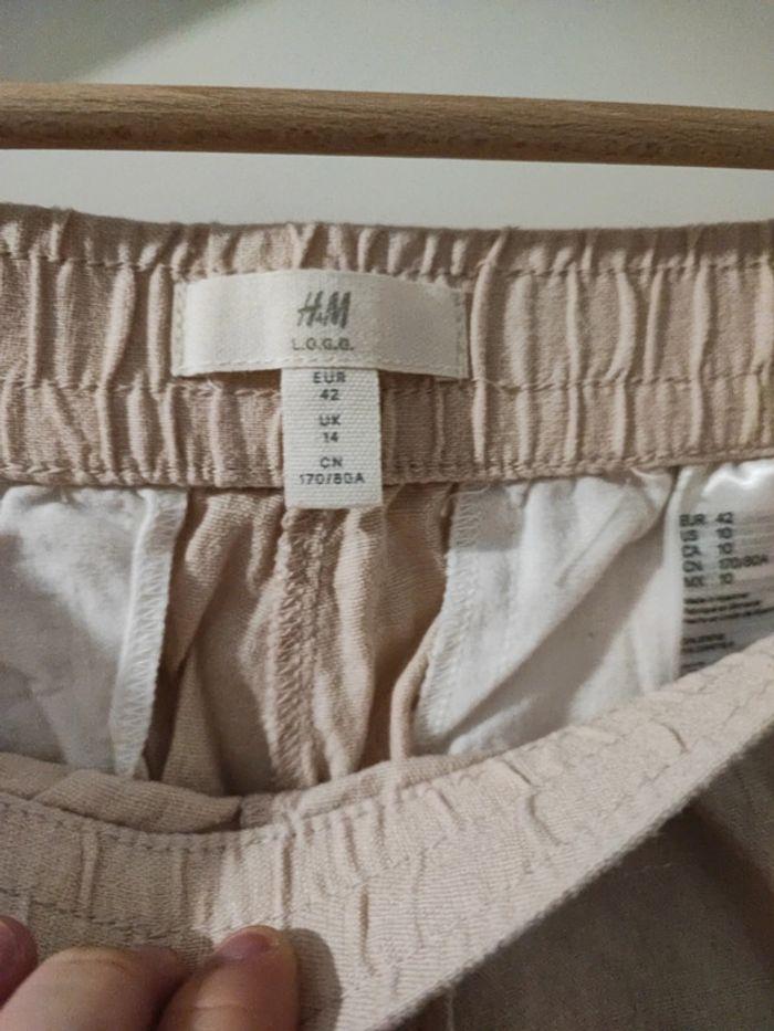 Short en tissu rose pâle h&m taille 42 - photo numéro 2