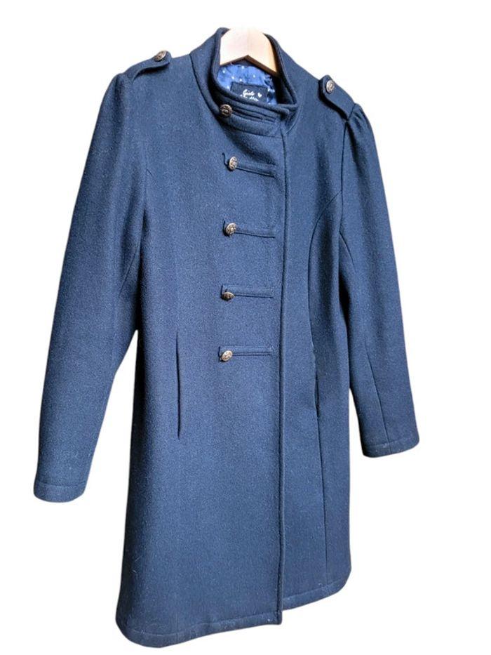 Manteau bleu marine en laine CFK 10 ans - photo numéro 1