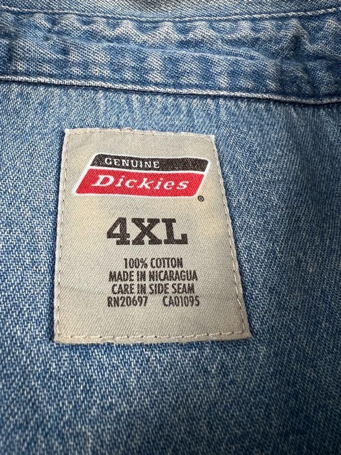 👕 Chemise en jean Homme Dickies Bleu Taille 4XL 👕 - photo numéro 6