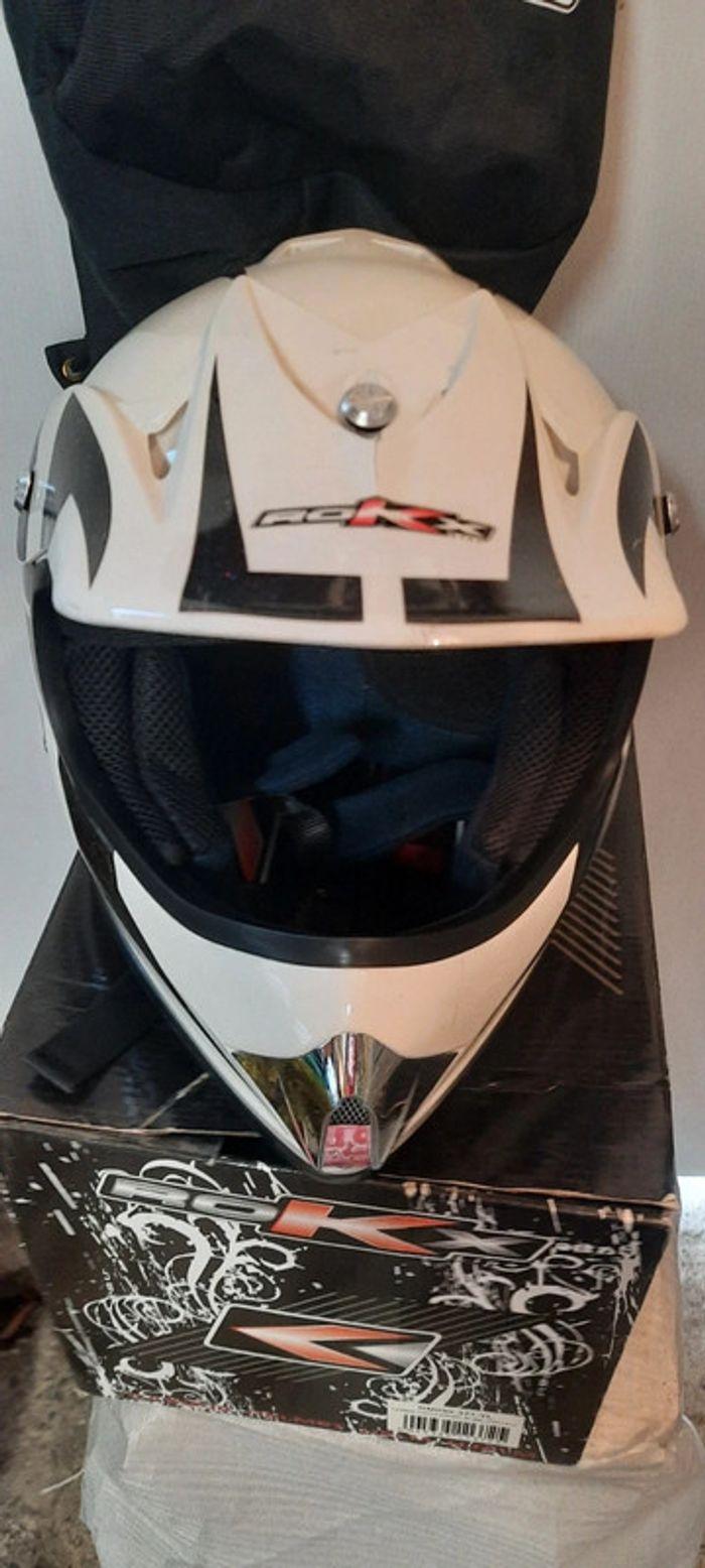 casque moto cross enfant 
taille L
 53/54cm
rokx helmet - photo numéro 3