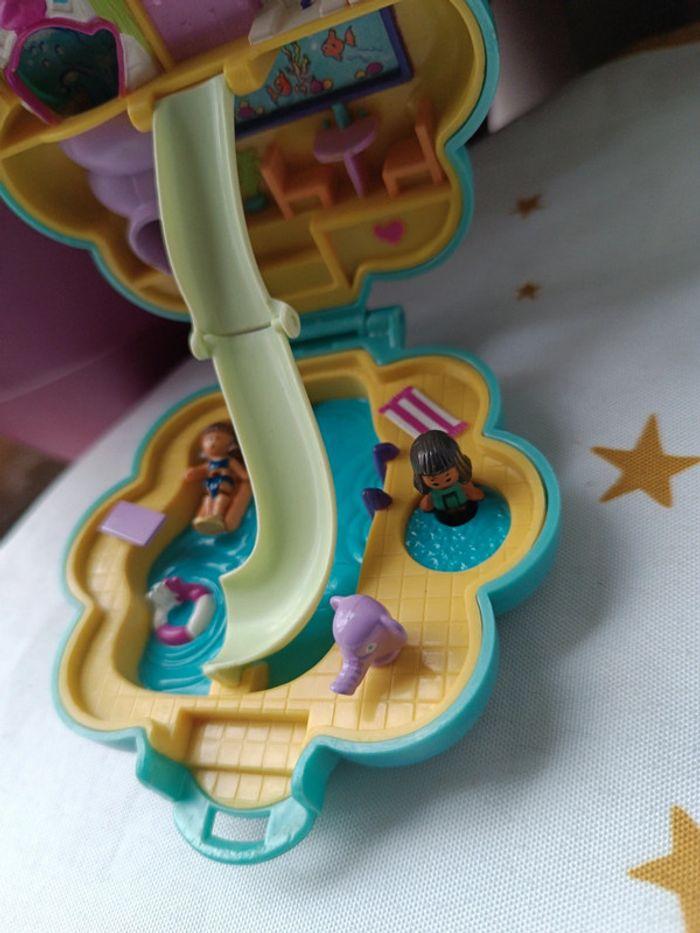 Polly pocket bluebird fleur toboggan parc aquatique pool eau water fun World miniature doll - photo numéro 4