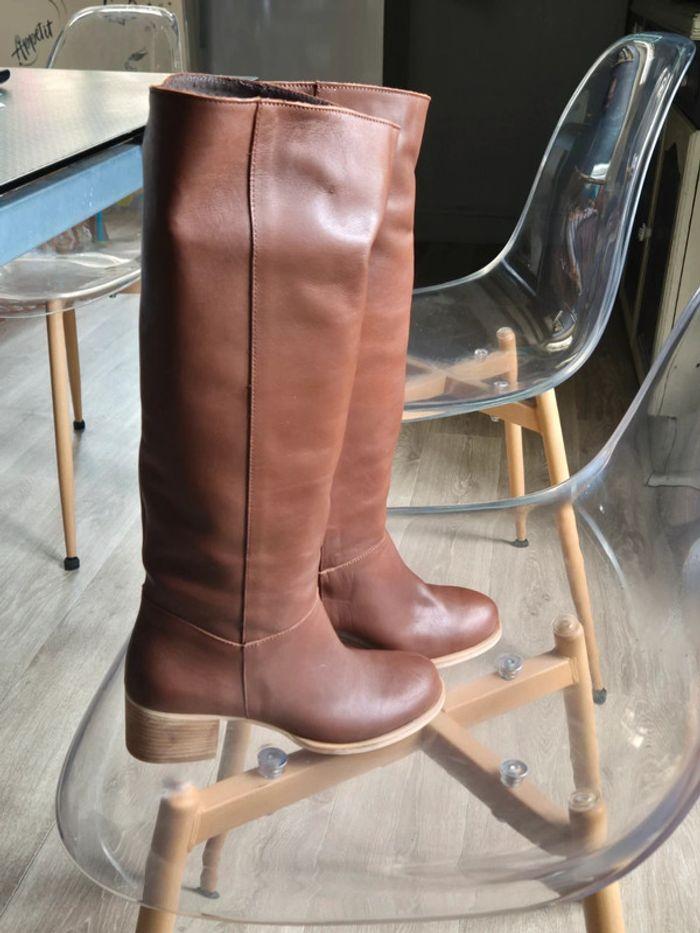 Bottes femmes en cuir - photo numéro 2