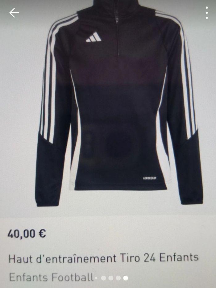 Veste Adidas noir t 5/6 ans NEUF - photo numéro 1