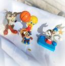 Figurine Looney Tunes cartoon Warner coyotte bugs rollers Bunny titi basket taz skate space