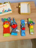 Lot de 4 jouets Rxyyos bébé hochet pour poignets et chaussettes neuf