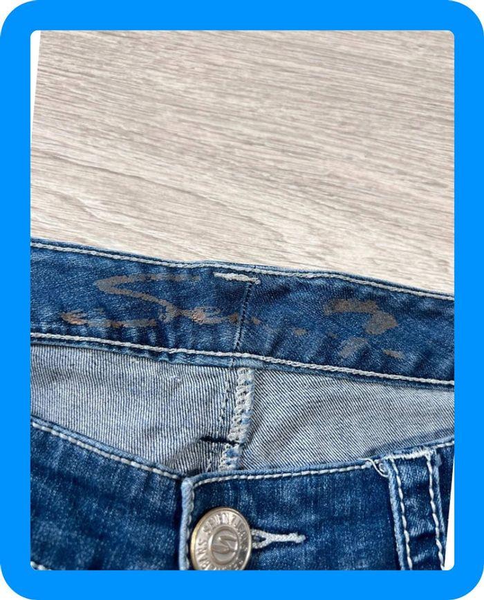 🩳 Short vintage brodé en jean Seven 7  Bleu Taille M 🩳 - photo numéro 11