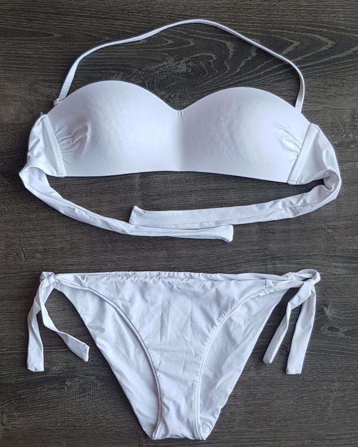 Maillot 2 pièces blanc - photo numéro 1