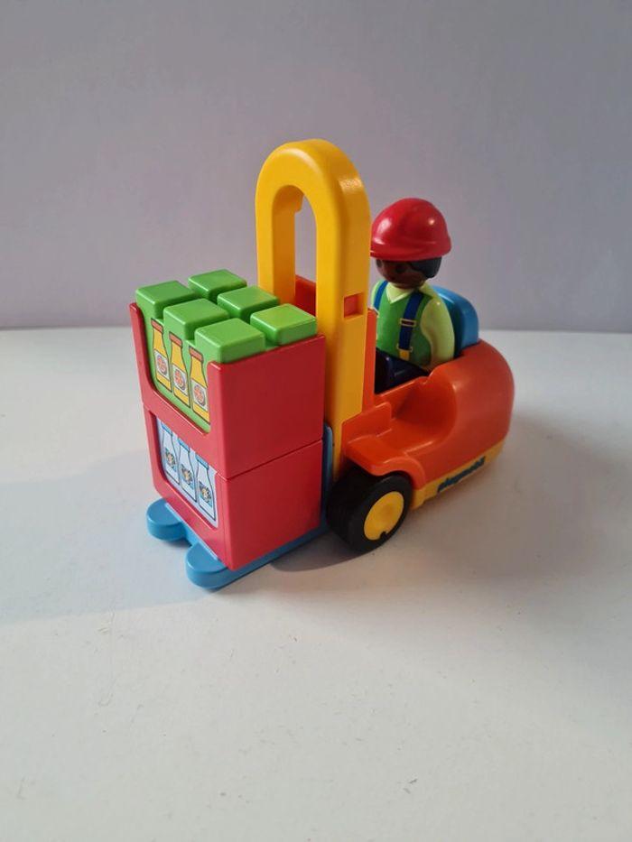 Playmobil 1 2 3 chariot élévateur - photo numéro 1