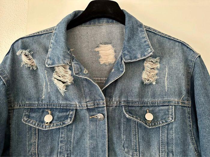 Veste chemise Jean trouée - photo numéro 5