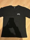 T shirt stussy noir avec imprimé