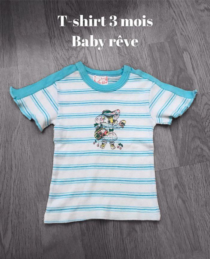 T-shirt baby rêve 3 mois