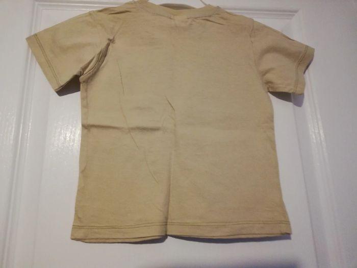 Tee-shirt manches courtes beige 4 ans - photo numéro 4