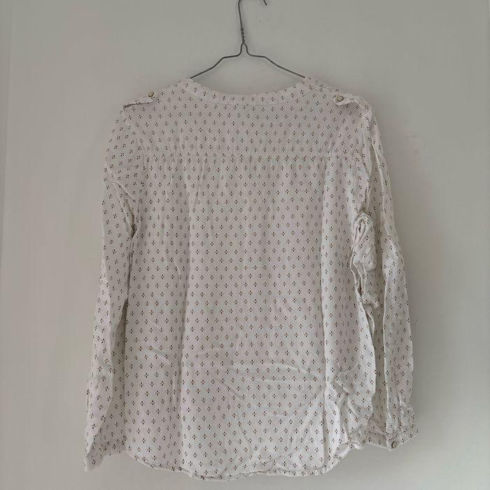 Blouse blanche à motif - photo numéro 2