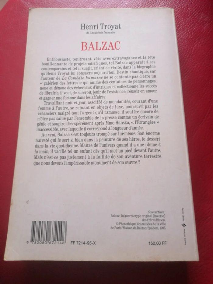 Livre "Balzac" Henri Troyat biographie - photo numéro 2