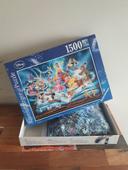 Puzzle 1500 pièces Livre magique des contes Disney 💙