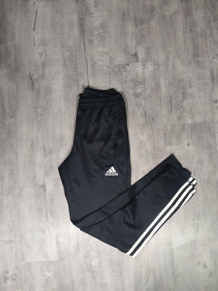 Jogging Adidas 3 Bandes Noir Logo Brodé Blanc Taille XS Homme - photo numéro 8