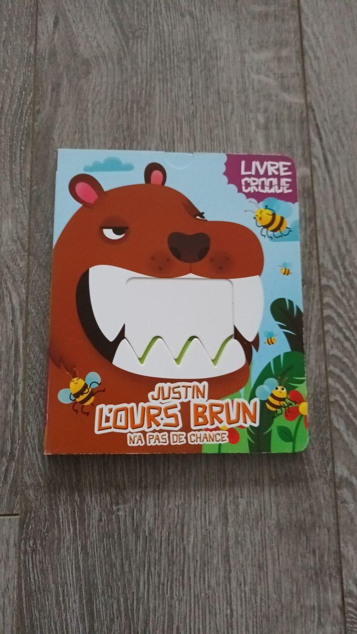 Livre croque Justin lbours brun - photo numéro 1