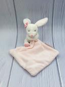 DOUDOU ET COMPAGNIE lapin blanc mouchoir rose boîte fleur DC3337