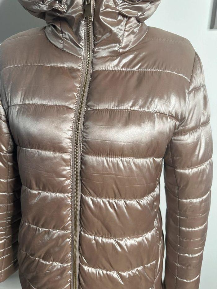 Manteau long doudoune réversible rose gold Frime T36 S - photo numéro 4