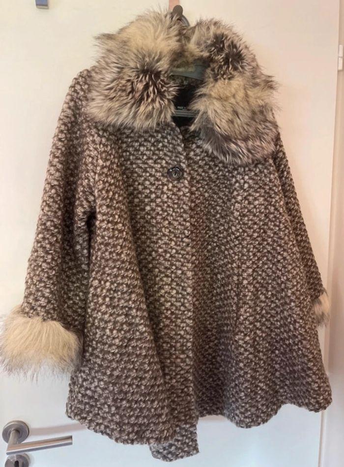 tres jolie manteau cape en laine - photo numéro 1