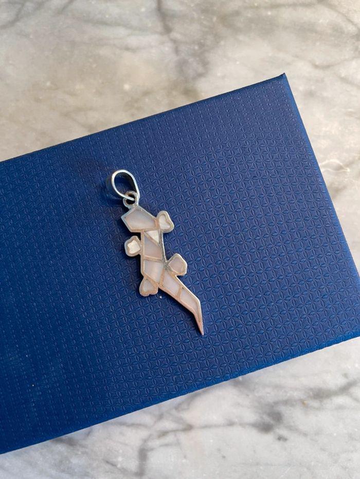 Pendentif argent lézard - photo numéro 3