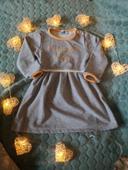 Robe pull grise et moutarde "mademoiselle frenchy"