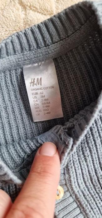 Combinaison en maille H&M / gris / taille 3 mois ou 62 cm - photo numéro 3