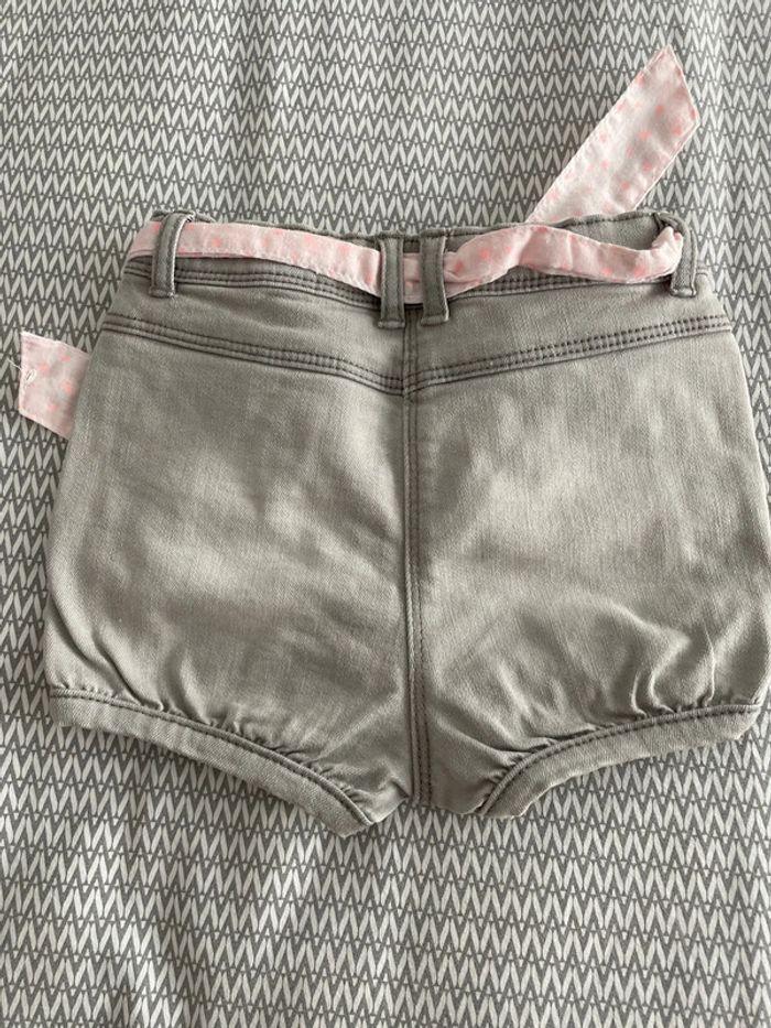 Short jean gris Tape à l’œil 23 mois. - photo numéro 3