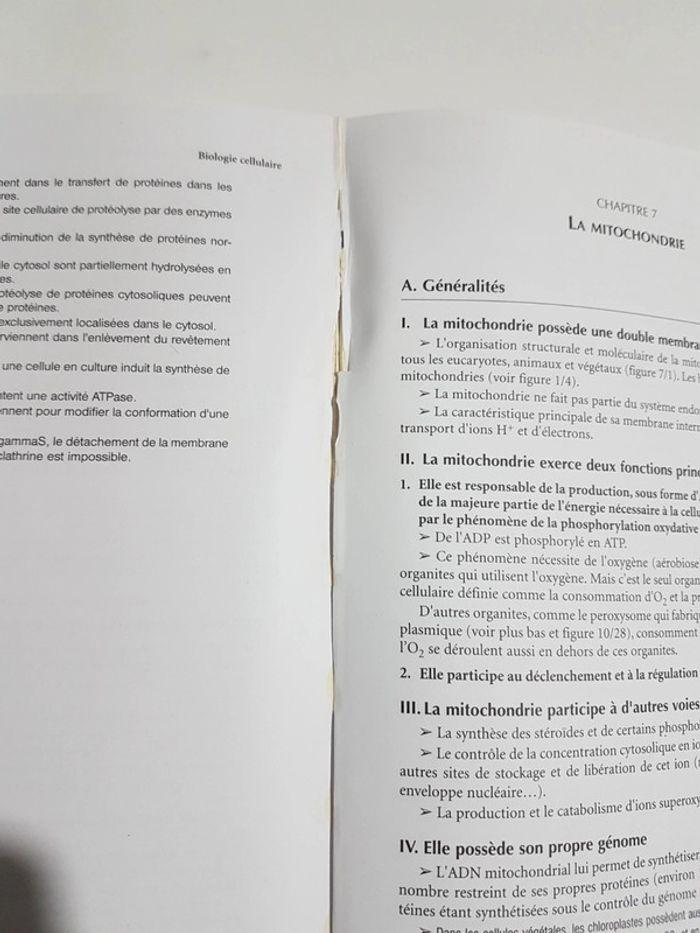 Cours de biologie cellulaire livre de médecine - photo numéro 8