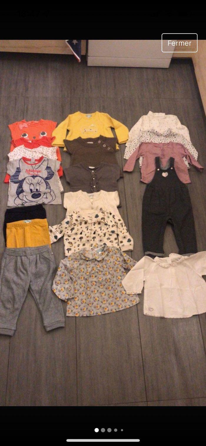 Gros lot de vêtements bébé fille 18 mois - photo numéro 2