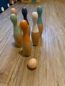 Jeu de bowling en bois  vertbaudet