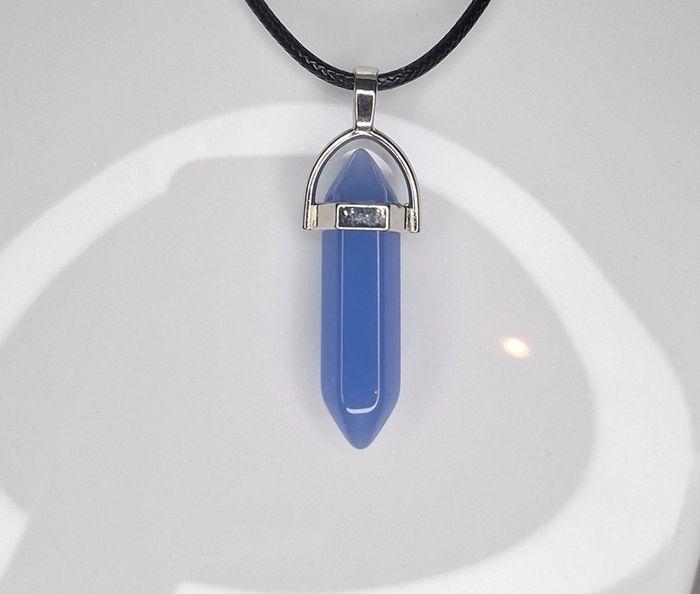 Collier pierre bleu - photo numéro 2