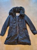 Manteau doudoune femme nor grand col col large noir.kiabi taille 34 taille 36