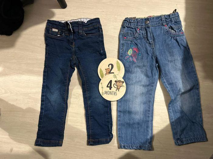 Lot 2 pantalon jeans - photo numéro 1