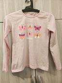 Sweatshirt rose papillon 8 ans